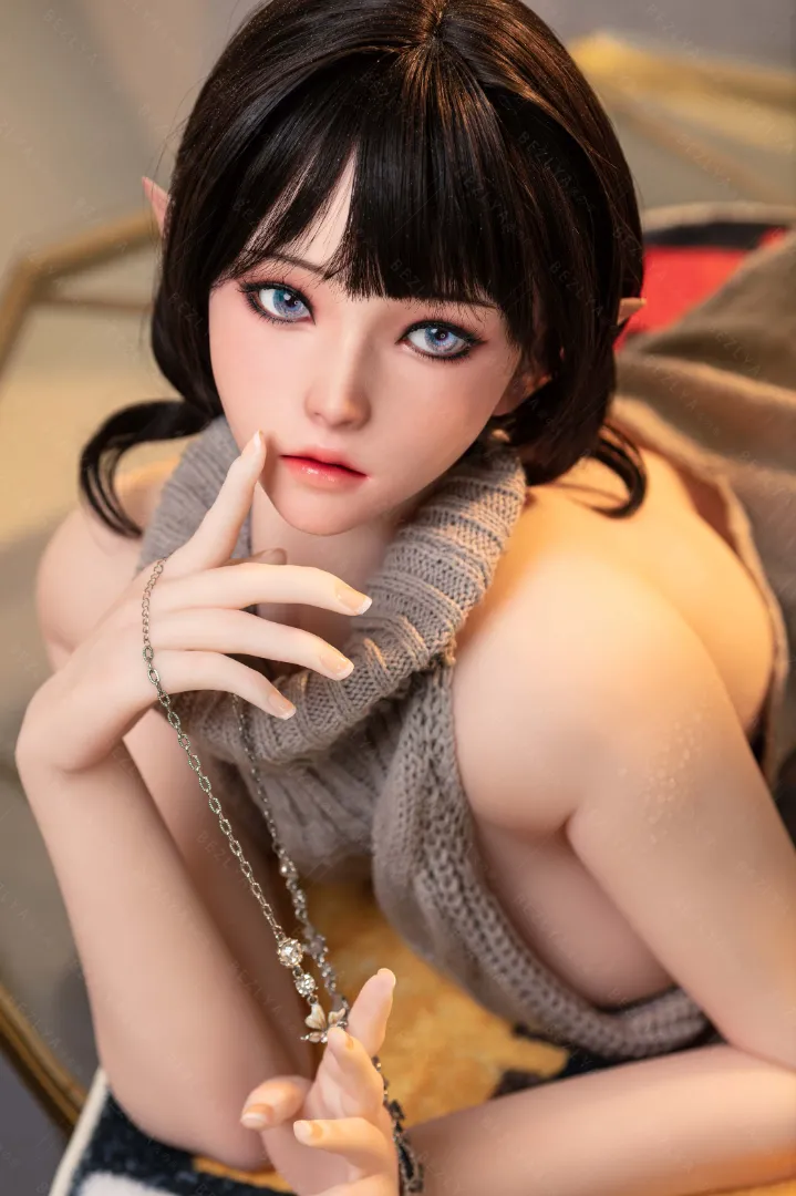 155cm (5ft1) G-Cup Movable Jaw Silicone Head + TPE Body Hybrid Sex Doll Kaliya, Head #N/A